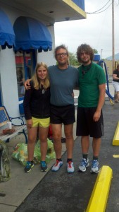 Three AT thru-hikers, Weasel, Zambian Squirrel and Skunkfoot, I shuttled from Walkabout Outfitter to Daleville.